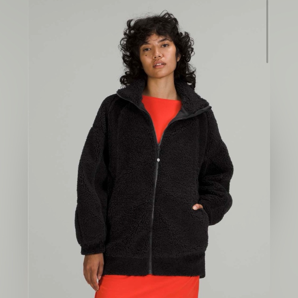 Lululemon Long Textured Fleece Jacket